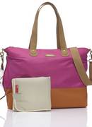 Storksak Tote in Orange and Fushia